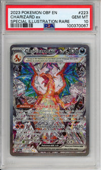 Pokemon Graded: Charizard ex 223/197 Obsidian Flames (2023) SIR Holo P Double Infinity Gaming Pokemon Graded: Charizard ex 223/197 Obsidian Flames (2023) SIR Holo P Double Infinity Gaming