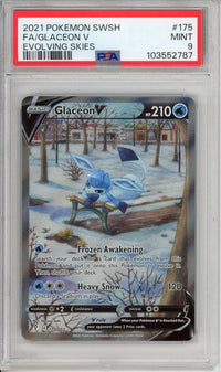 Pokemon Graded: Glaceon V 175 PSA 9