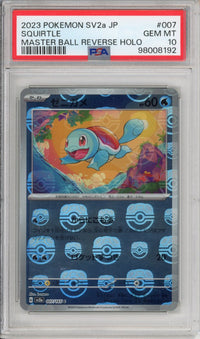 Pokemon Graded: JP Master Ball Squirtle PSA 10
