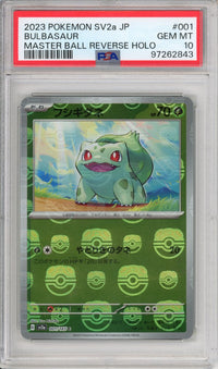 Pokemon Graded: JP Master Ball Bulbasaur PSA 10