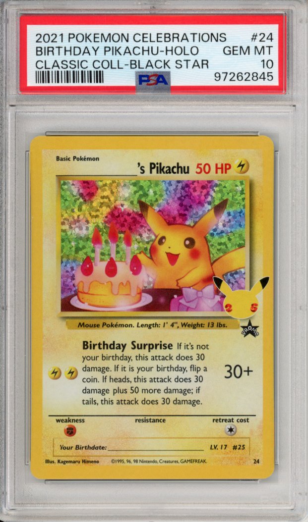 Pokemon Graded: _____________'s Pikachu Celebrartions PSA 10