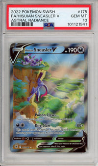 Pokemon Graded: Hisuian Sneasler V Alt PSA 10