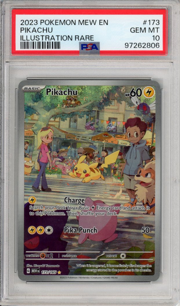 Pokemon Graded: Pikachu 173/165 Scarlet & Violet 151 (2023) IR