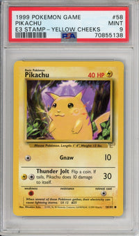 Pokemon Graded: E3 Stamp Pikachu PSA 9