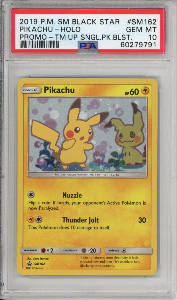 Pokemon Graded: SM Black Star Promo Pikachu PSA 10