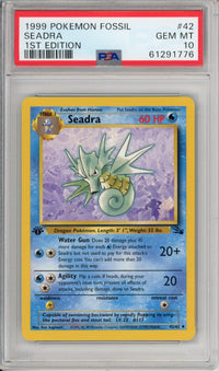 Pokemon Graded: 1st Edition Seadra PSA 10