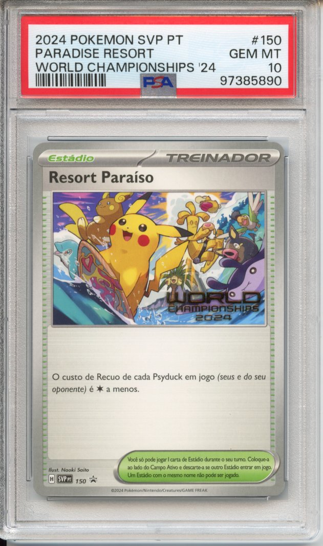 Pokemon Graded: Paradise Resort World Championships 2024 Portugese PSA 10