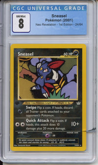 Pokemon Graded: 1st Edition Sneasel CGC 8