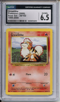 Pokemon Graded: Growlithe CGC 6.5