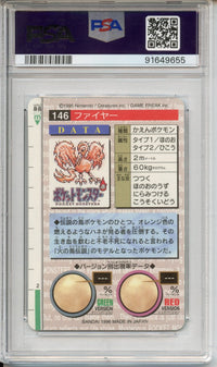 Pokemon Graded: Carddass Prism Moltres PSA 10