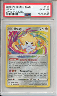 Pokemon Graded: Amazing Rare Jirachi PSA 10