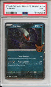 Pokemon Graded: Trick Or Trade Stamped Darkrai PSA 9