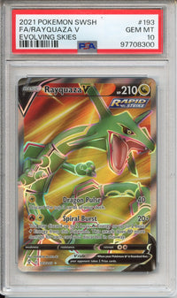 Pokemon Graded: Rayquaza V PSA 10