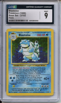 Pokemon Graded: Base Set Blastoise CGC 9