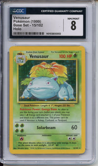 Pokemon Graded: Base Set Venusaur CGC 8