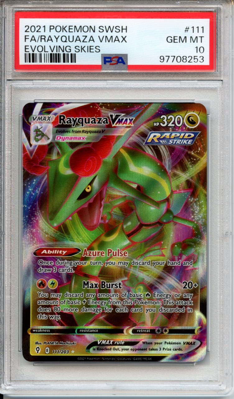 Pokemon Graded: Rayquaza Vmax PSA 10 Double Infinity Gaming Pokemon Graded: Rayquaza Vmax PSA 10 Double Infinity Gaming