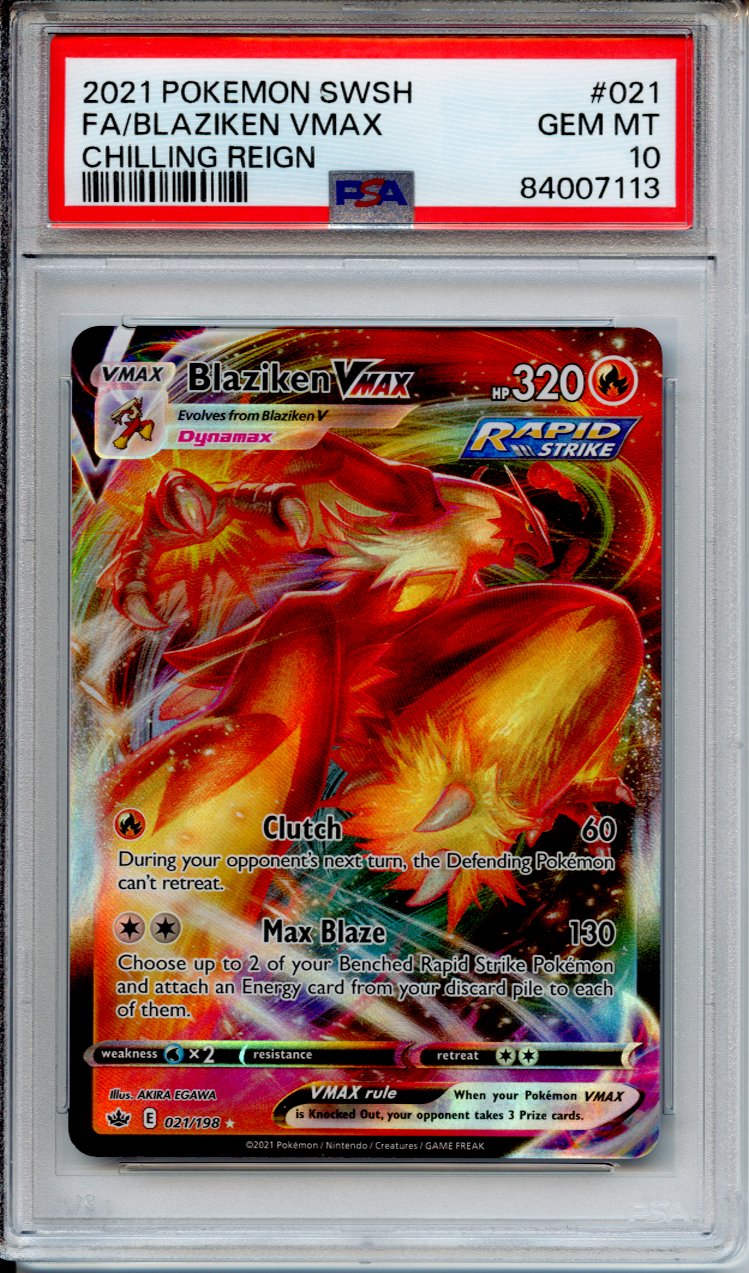 Pokemon Graded: Blaziken Vmax PSA 10