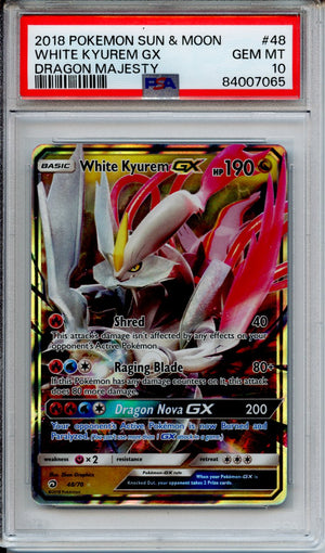 Pokemon Graded: White Kyurem GX PSA 10 Double Infinity Gaming Pokemon Graded: White Kyurem GX PSA 10 Double Infinity Gaming