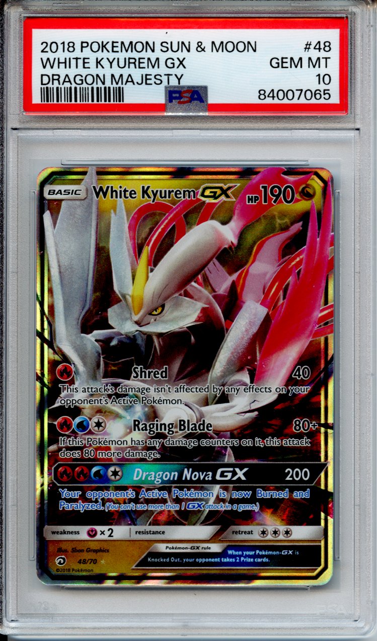 Pokemon Graded: White Kyurem GX PSA 10