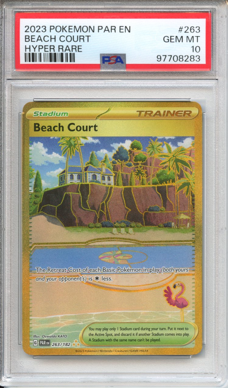 Pokemon Graded: Beach Court Trainer 263/182 Paradox Rift (2023) Gold H Double Infinity Gaming Pokemon Graded: Beach Court Trainer 263/182 Paradox Rift (2023) Gold H Double Infinity Gaming