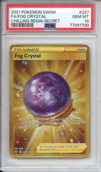 Pokemon Graded: Gold Crystal Fog PSA 10