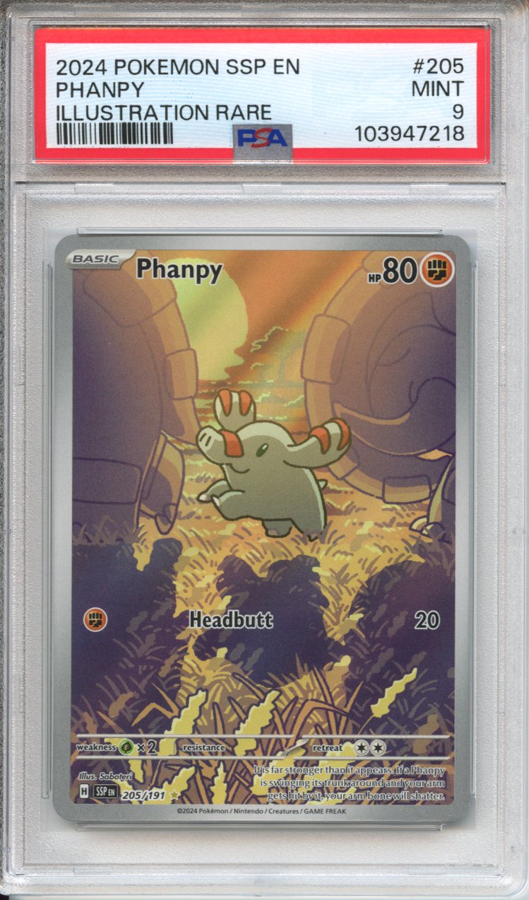 Pokemon Graded: Phanpy PSA 9