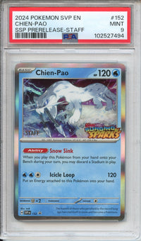 Pokemon Graded: STAFF Chien-Pao PSA 9