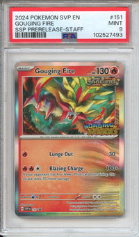 Pokemon Graded: STAFF Gouging Fire PSA 9