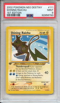 Pokemon Graded: 1st Edition Shining Raichu PSA 9