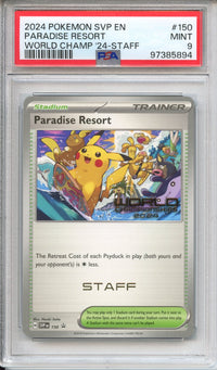Pokemon Graded: Paradise Resort 2024 STAFF PSA 9