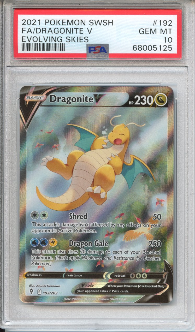 Pokemon Graded: Dragonite V Alt PSA 10