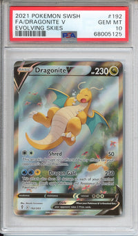 Pokemon Graded: Dragonite V Alt PSA 10