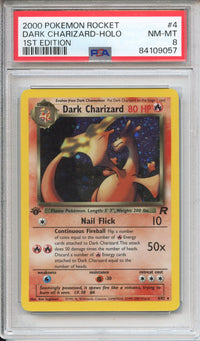 Pokemon Graded: 1st Edition Dark Charizard PSA 8