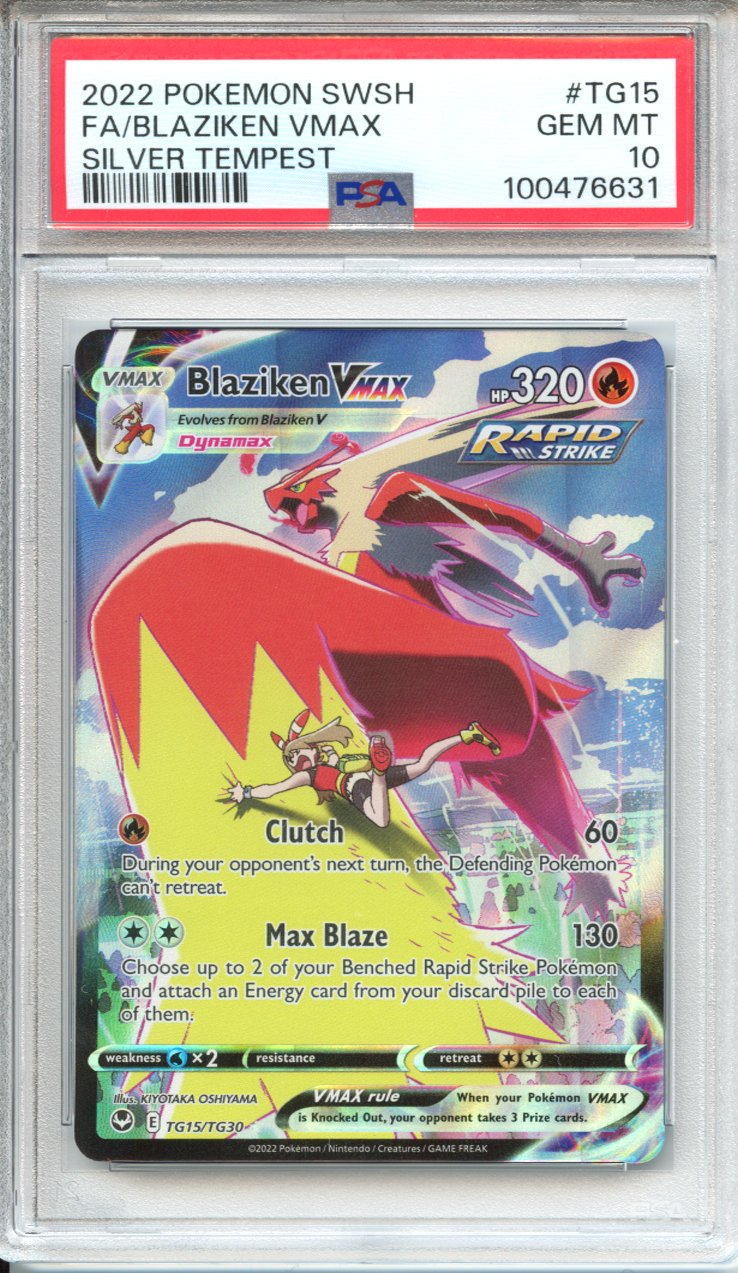 Pokemon Graded: Blaziken Vmax TG PSA 10