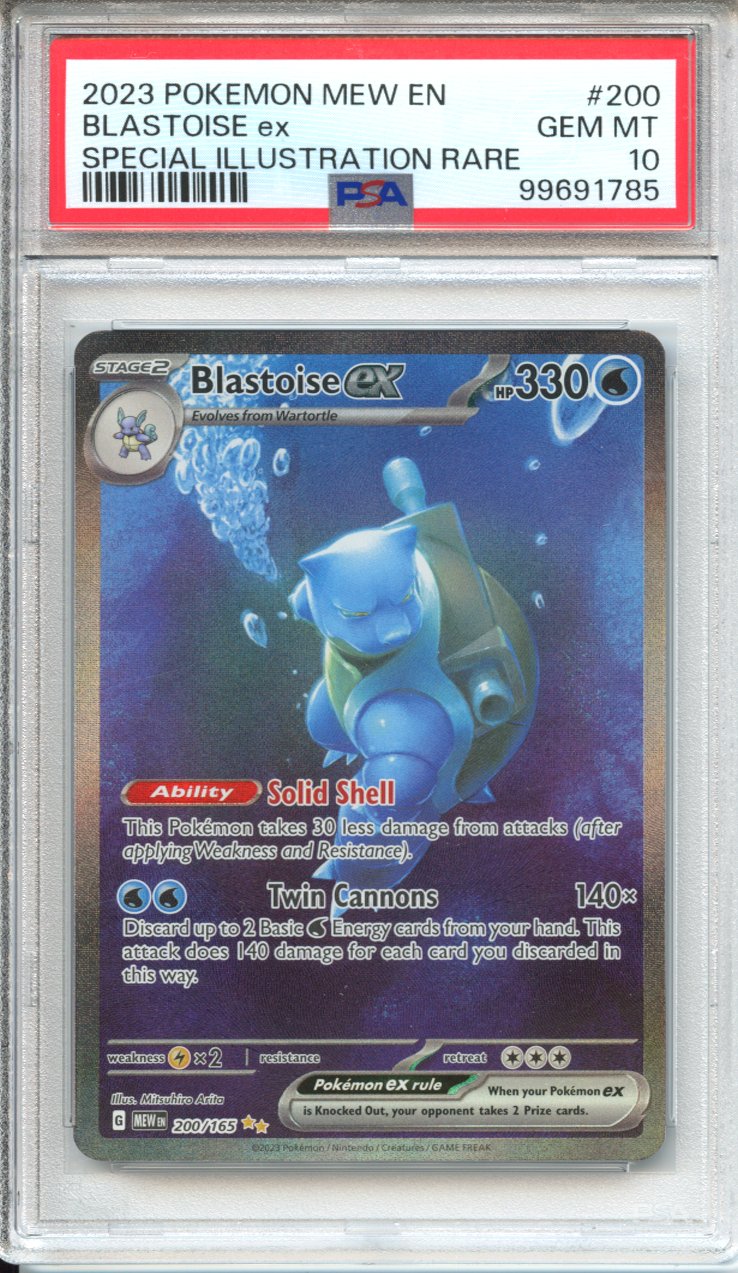 Pokemon Graded: Blastoise ex PSA 10 – Double Infinity Gaming
