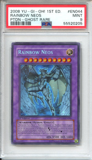 Yu-Gi-Oh Graded: 1st Edition Rainbow Neos Ghost Rare PSA 9 Yu-Gi-Oh Graded: 1st Edition Rainbow Neos Ghost Rare PSA 9