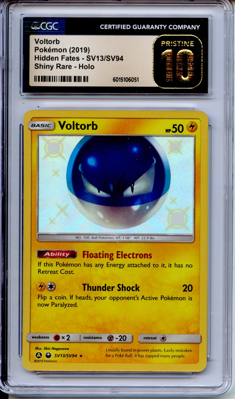 Pokemon Graded: Voltorb Shiny Vault CGC 10
