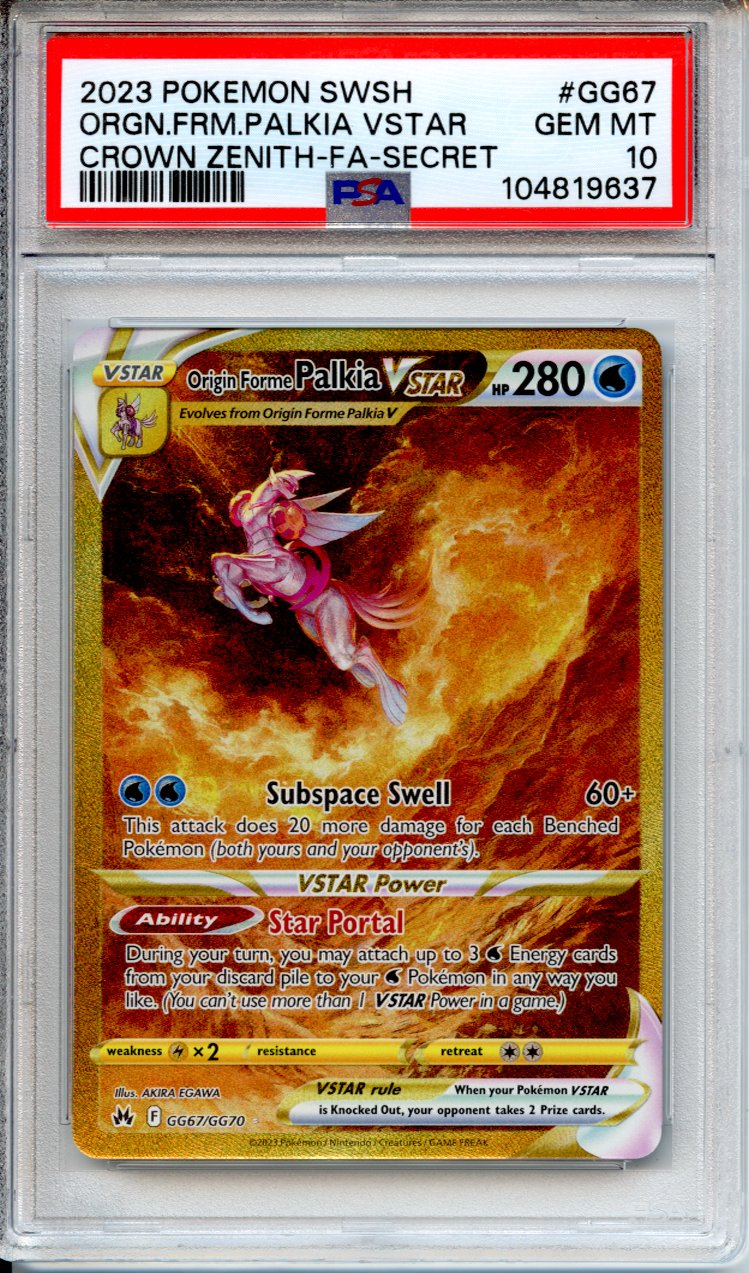 Pokemon Graded: Origin Forme Palkia Vstar PSA 10