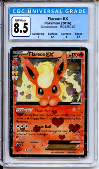 Pokemon Graded: Flareon EX CGC 8.5
