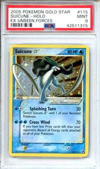 Pokemon Graded: Gold Star Suicune PSA 9