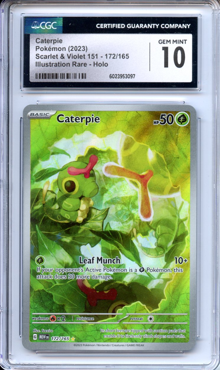 Pokemon Graded: Caterpie 172/165 Scarlet & Violet 151 (2023) IR Holo C Double Infinity Gaming Pokemon Graded: Caterpie 172/165 Scarlet & Violet 151 (2023) IR Holo C Double Infinity Gaming