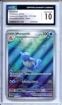 Pokemon Graded: Wartortle 171/165 Scarlet & Violet 151 (2023) IR Holo Double Infinity Gaming Pokemon Graded: Wartortle 171/165 Scarlet & Violet 151 (2023) IR Holo Double Infinity Gaming