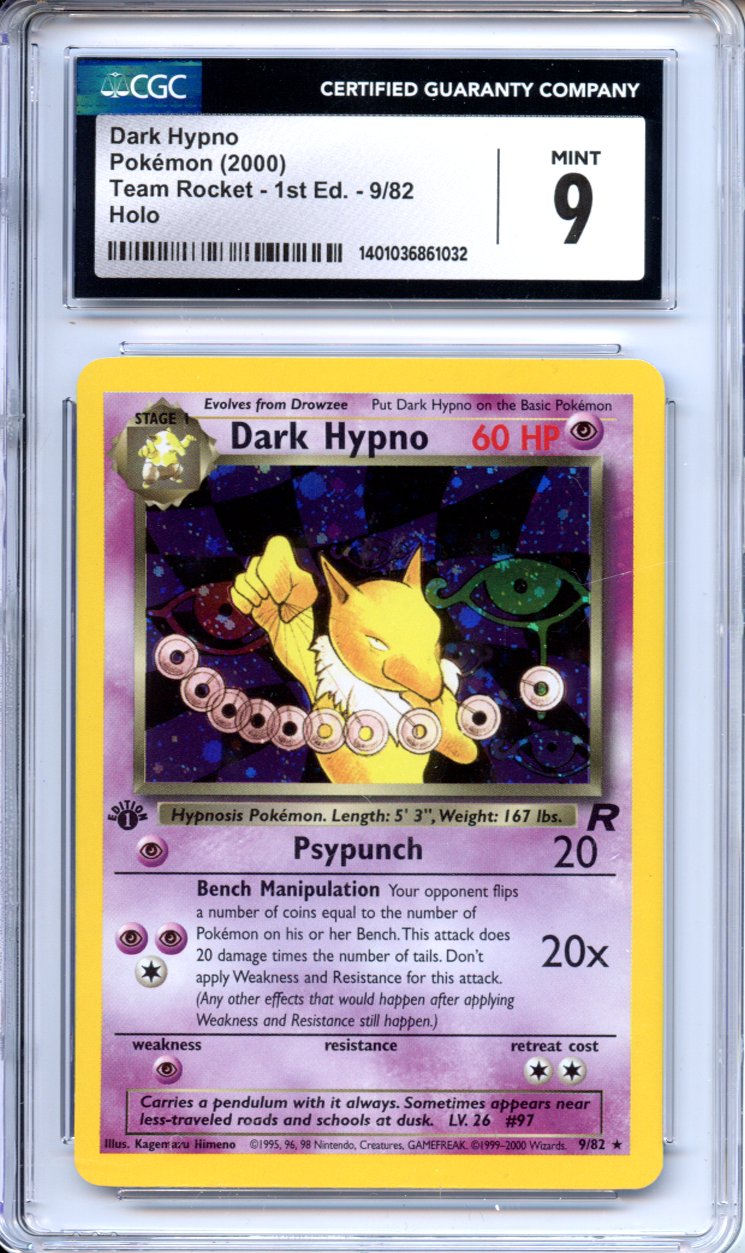 Pokemon Graded: 1st Edition Dark Hypno CGC 9
