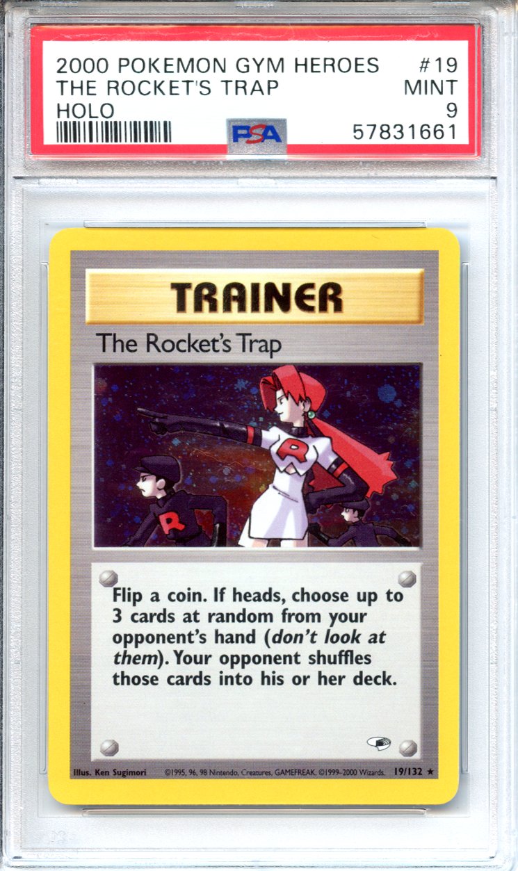 Pokemon Graded: The Rocket's Trap PSA 9