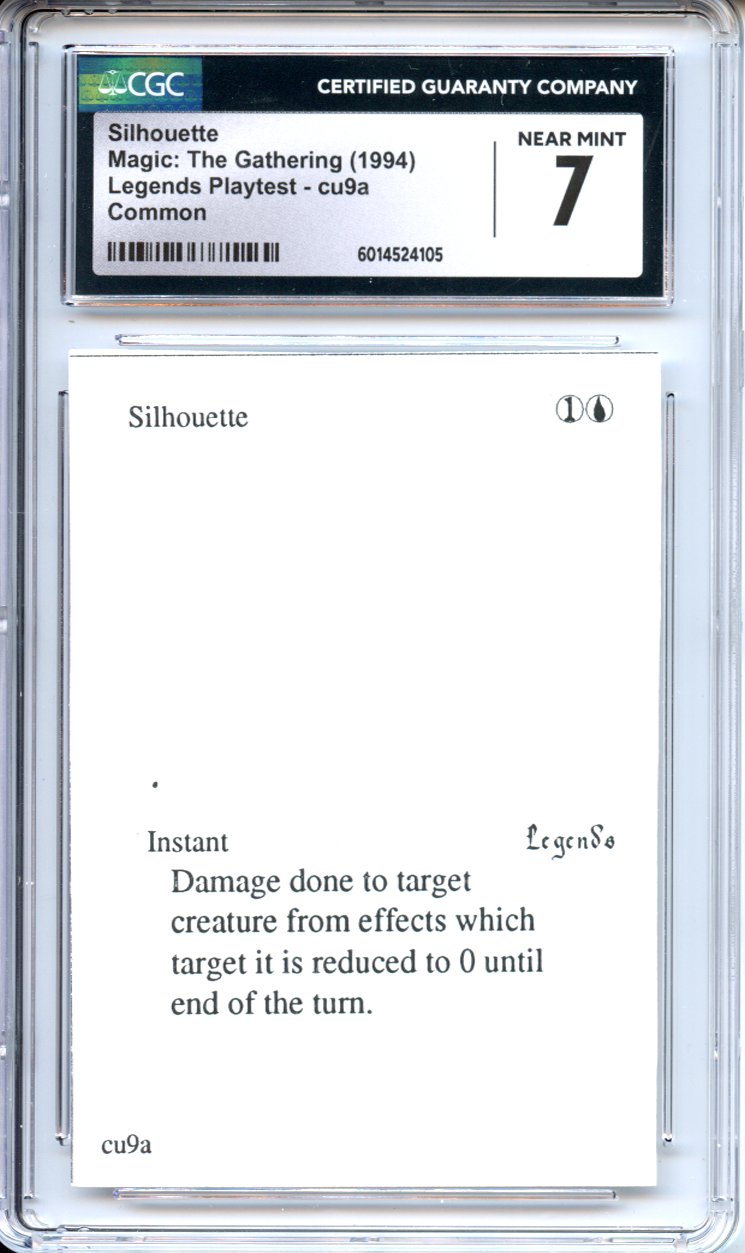 Magic Graded: Magic Graded: Playtest Silhouette CGC 7