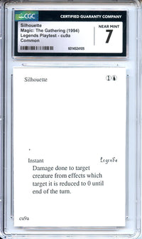 Magic Graded: Magic Graded: Playtest Silhouette CGC 7