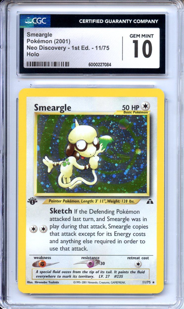 Pokemon Graded: 1st Edition Smeargle CGC 10