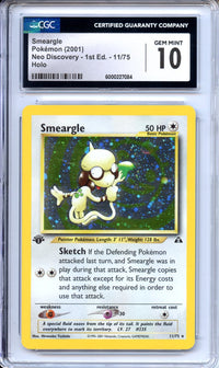 Pokemon Graded: 1st Edition Smeargle CGC 10