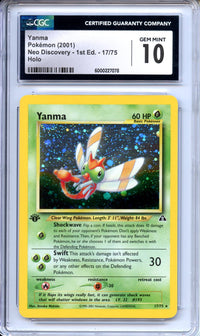 Pokemon Graded: 1st Edition Yanma CGC 10