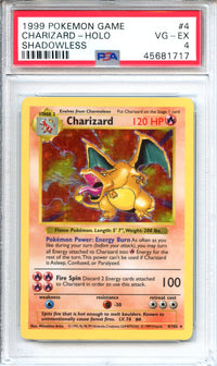 Pokemon Graded: Shadowless Charizard PSA 4